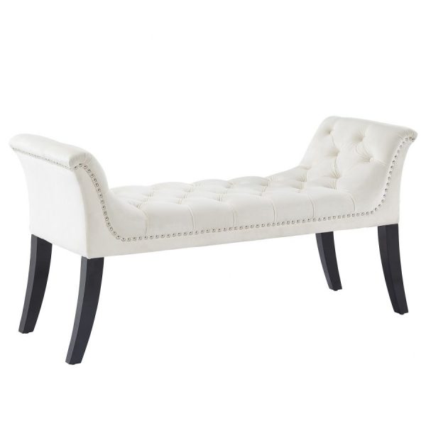 Velci Bench in Ivory