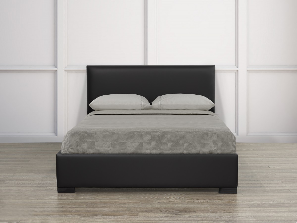 QUEEN PLATFORM BED, BLACK QUEEN PLATFORM BED, BLACK