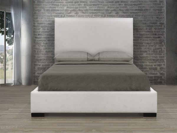 QUEEN PLATFORM BED, BEIGE