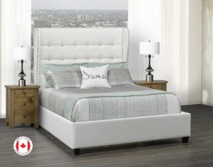 QUEEN PLATFORM BED, WHITE